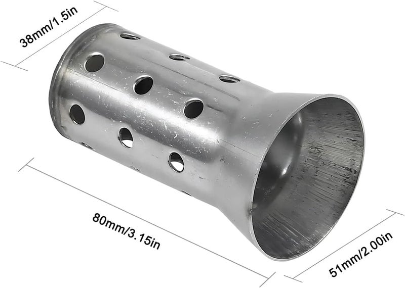 DgNeLai Motorcycle DB Killer 51mm Universal Exhaust Muffler Silencer Baffle Removable Noise Eliminator - Image 5